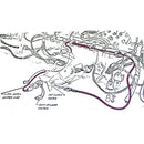 1969-72 Pontiac GTO Firebird Start Safety Clutch Switch Extension Wire