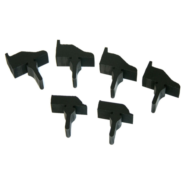 1970-77 Oldsmobile Cutlass Fender to Hood Bumpers 6pc (4 Front and Rear, 2 Center)