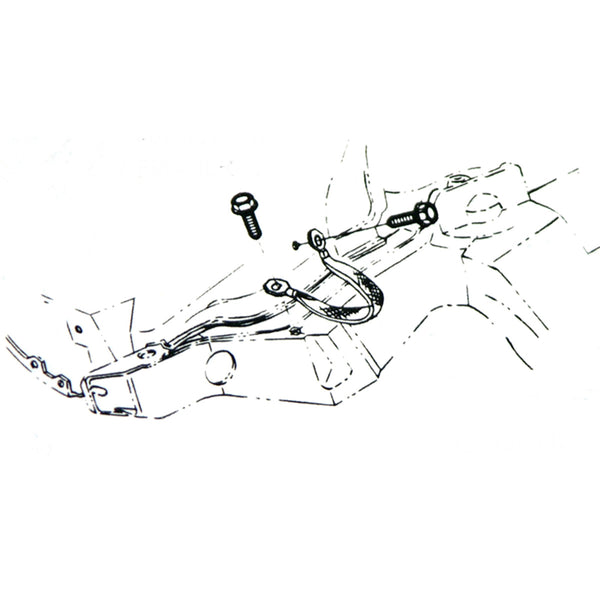 1965-77 Pontiac GTO Firebird Radio Suppression Ground Straps With Hardware 6pc