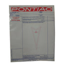 1972-73 Pontiac New Vehicle Window Price Sticker
