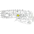 1968-72 GM Throttle Cable Location Firewall Plug Style 1