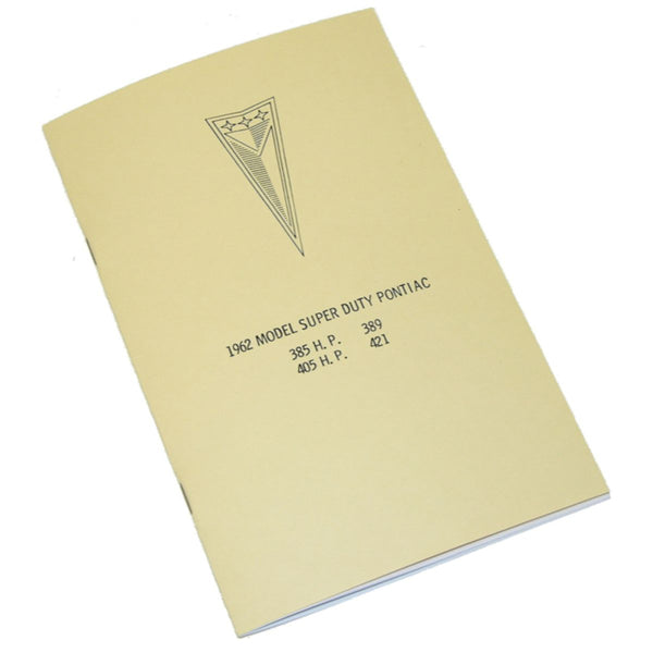 1962 Pontiac Catalina Super Duty Catalog & Reference Guide 1pc