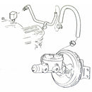 1968-72 Buick Skylark 350, 400, 455 Engine to Power Brakes Vacuum Line 1pc