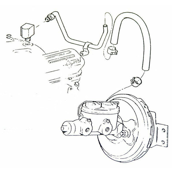 1968-72 Buick Skylark 350, 400, 455 Engine to Power Brakes Intake Brass Fitting 1pc