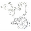 1968-72 Buick Skylark 350, 400, 455 Engine to Power Brakes Intake Brass Fitting 1pc