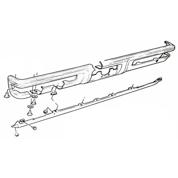 1970-72 Pontiac GTO Lemans Rear Bumper Valance Mounting Hardware 18pc