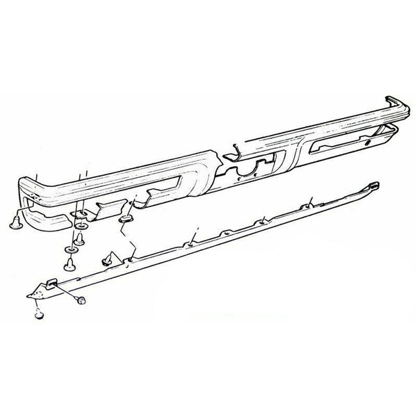 1970-72 Pontiac GTO Lemans Rear Bumper Bolt Kit 22pc