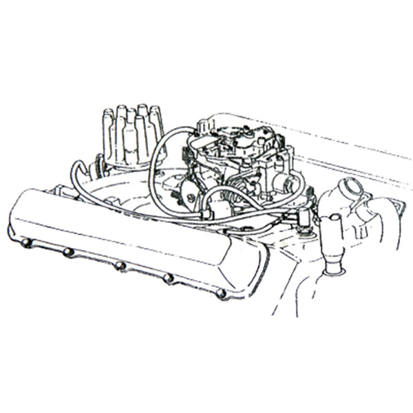 1970 Oldsmobile A-Body Engine Vacuum Hose Kit 455 350 AT With A/C