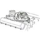 1971-72 Oldsmobile Engine Vacuum Hose Kit 455/350 Manual Trans, Color Hose