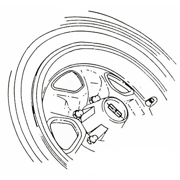 1968-72 Oldsmobile SSII Center Cap 1pc