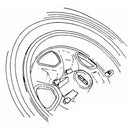 1968-72 Oldsmobile SSII Center Cap 1pc