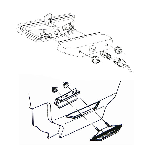 1970-72 Oldsmobile Side Marker Light Speed Nuts 8pc