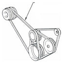 1968-70 Oldsmobile Cutlass 400cid 455cid AC Compressor Belt 61-1/2" 1pc