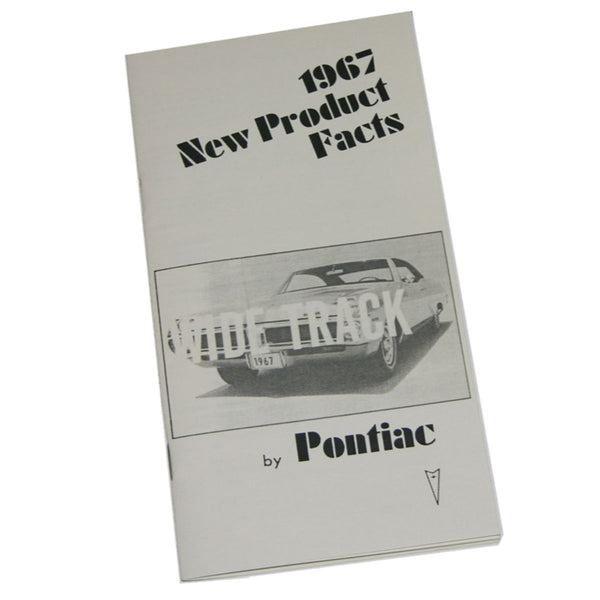 1967 Pontiac GTO (All Models) New Product Facts Booklet 1pc