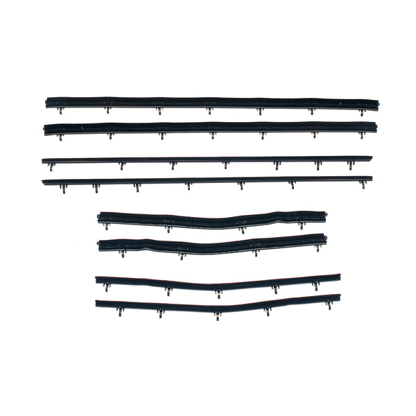 1966-67 Oldsmobile Cutlass Post Coupe In & Outside Window Fuzzies 8pc