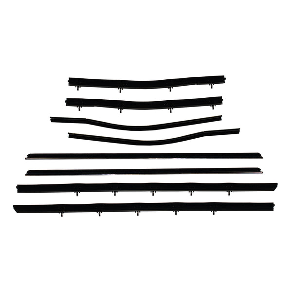 1966-67 Oldsmobile Cutlass Hardtop Sedan In & Outside Window Fuzzies 8pc