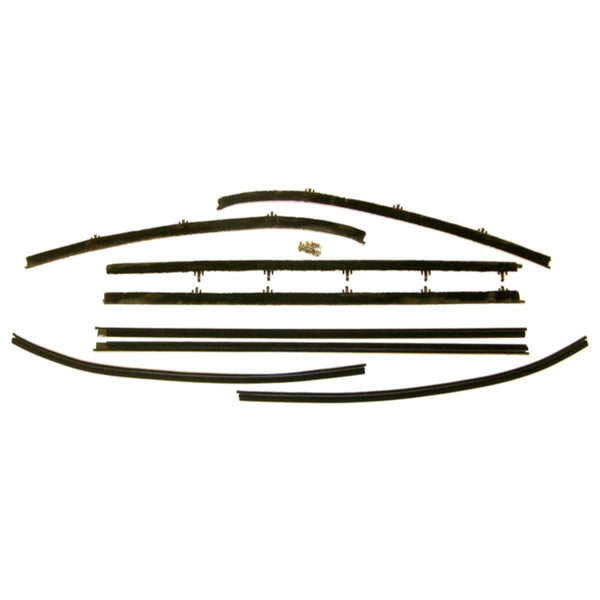 1970-72 Oldsmobile Cutlass Post Coupe In & Outside Window Fuzzies 8pc