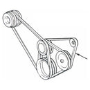 1968-70 Oldsmobile 400cid 455cid with A/C Alternator Belt  - 58 1/2" 1pc