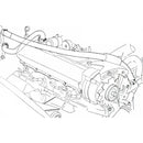 1968-72 Oldsmobile Cutlass 442 No A/C Heater Hose With Sleeve 2pc