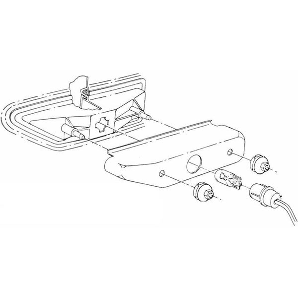 1968-72 Oldsmobile Cutlass Rear Marker Light Self Retaining Acorn Nut 4pc