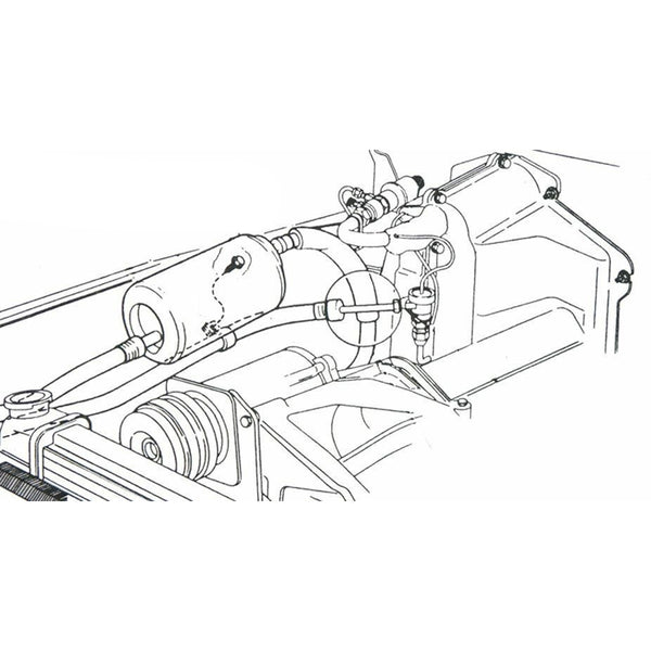 1964-72 GM firewall non AC heater box white rope caulk sealant 1pc