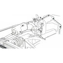 1964-72 GM firewall non AC heater box white rope caulk sealant 1pc