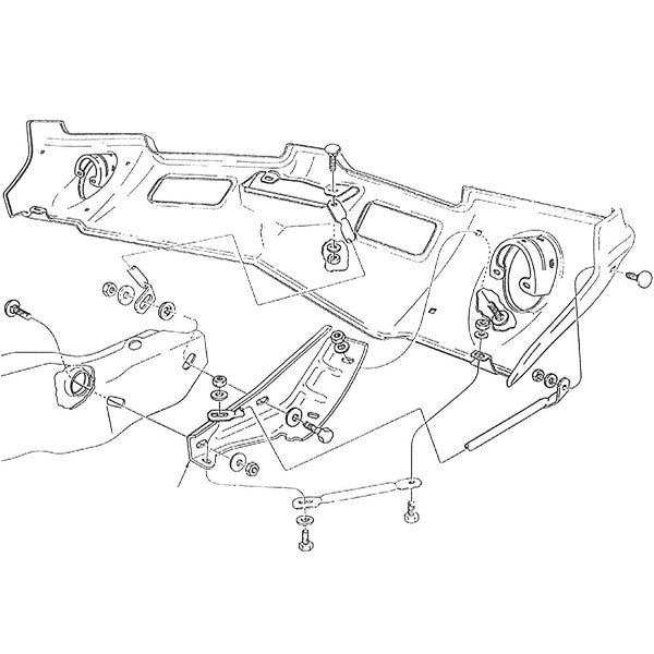 1971-72 Oldsmobile Cutlass Complete Front Bumper Hardware 58pc