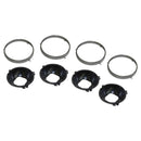 1964-72 GM 5-3/4" Headlight Buckets & Retainer Rings 8pc