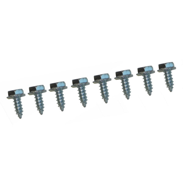 1964-79 GM Firewall Mounting Screws #10 x 1/2", Silver 8pc