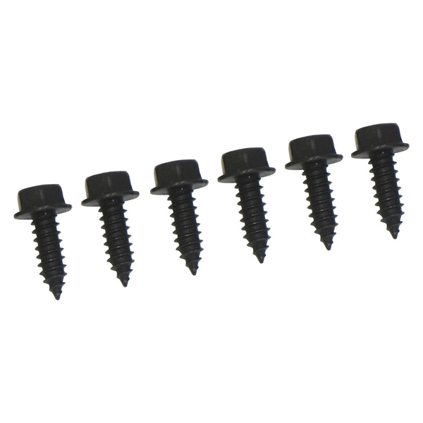 1964-79 GM Firewall Mounting Screws #14 x 3/4", Black 6pc