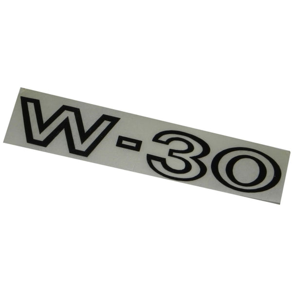 1969 Oldsmobile W-30 Front Fender Decals, Black 1pc