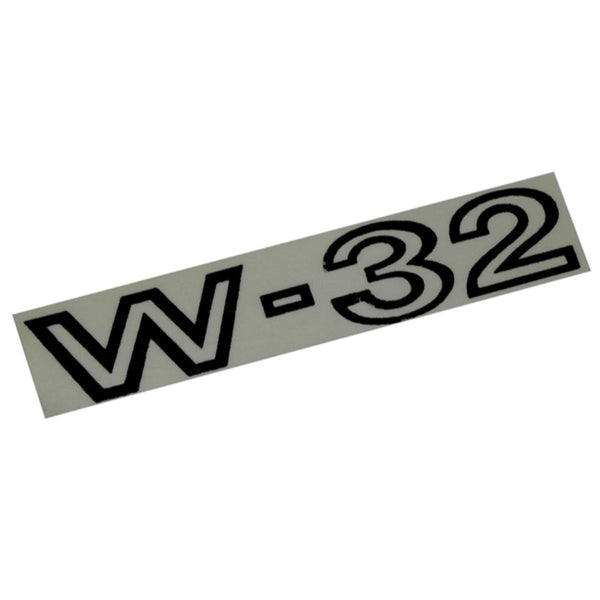1969 Oldsmobile W-32 Front Fender Decals, Black 1pc
