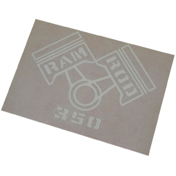 1968 Oldsmobile Ram Rod 350 Decal, White 1pc