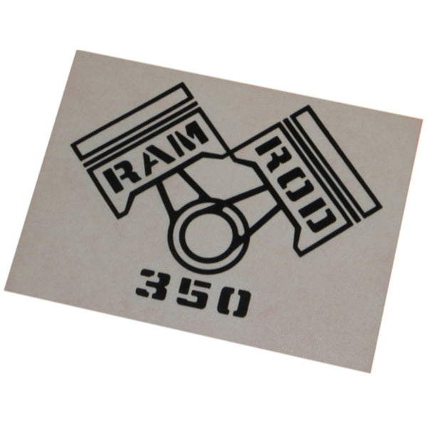 1968 Oldsmobile Ram Rod 350 Decal, Black 1pc