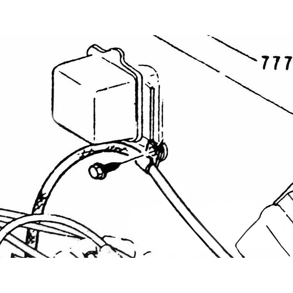 1968-70 Cutlass Tachometer to Firewall Wire Clip and Bolt 2pc
