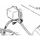 1968-70 Cutlass Tachometer to Firewall Wire Clip and Bolt 2pc