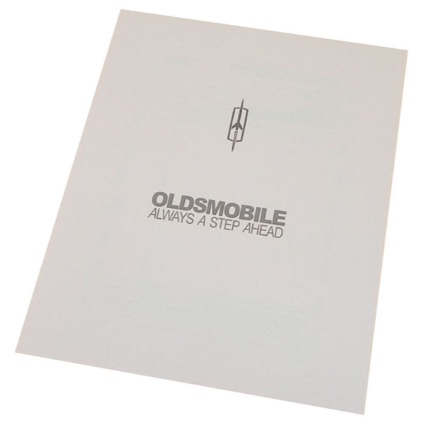 1971-72 Oldsmobile Window Sticker Sheets 2pc