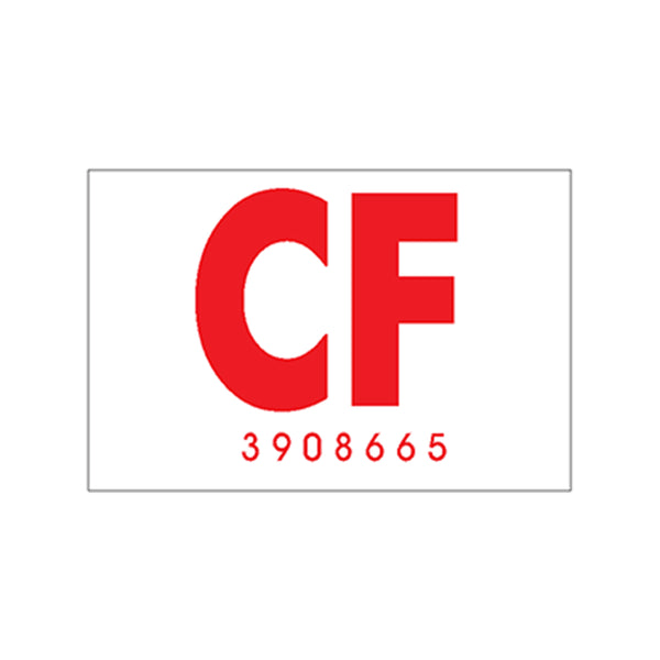 1968 Oldsmobile Cutlass "CF 3908665" Frame Decal Convertible