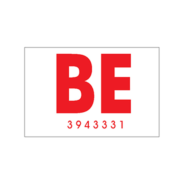 1969 442 "BE 3943331" Frame Decal Hardtop