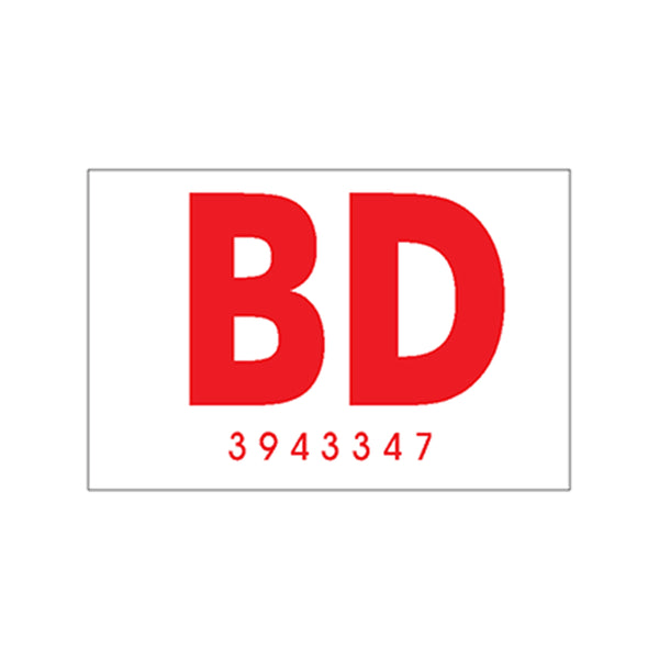 1969 442 "BD 3943347" Frame Decal Convertible
