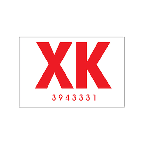 1969 Pontiac Lemans GTO "XK 3943331" Frame Decal Hardtop