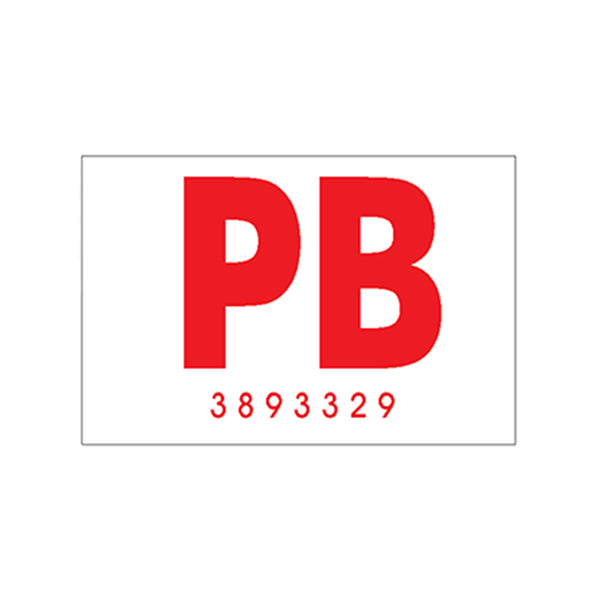 1967 Chevrolet Chevelle SS "PB 3893329" Frame Decal Hardtop