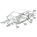 1968-72 Oldsmobile 1970-72 442 W-30 and 68-72 Station Wagon Body Mount Kit