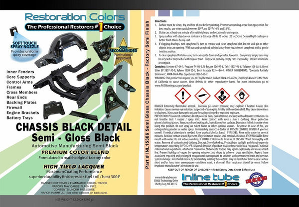 Semi-Gloss Black Spray Paint 1pc