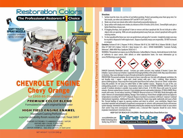 Chevrolet Orange Engine Spray Paint 1pc