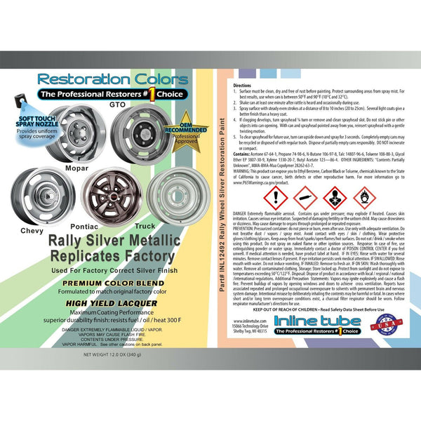 Rally Wheel Silver Paint 1pc