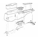 1968-72 Pontiac GTO Automatic Transmission Console Bracket Kit, 2pc