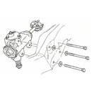 1964-72 GM Power Gear Box Cover Bolt Kit Style 1, 5pc