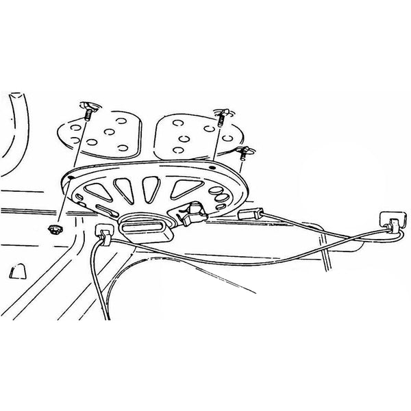 1964-77 GM A-Body Trunk Hinge Wire Clips 2pc