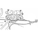 1964-77 GM A-Body Trunk Hinge Wire Clips 2pc